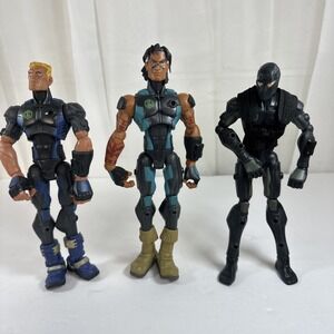 Set‎ Of 3 Sigma 6 G.I. Joe Figures Snake Eyes, Spirit, Sea Ops Duke
